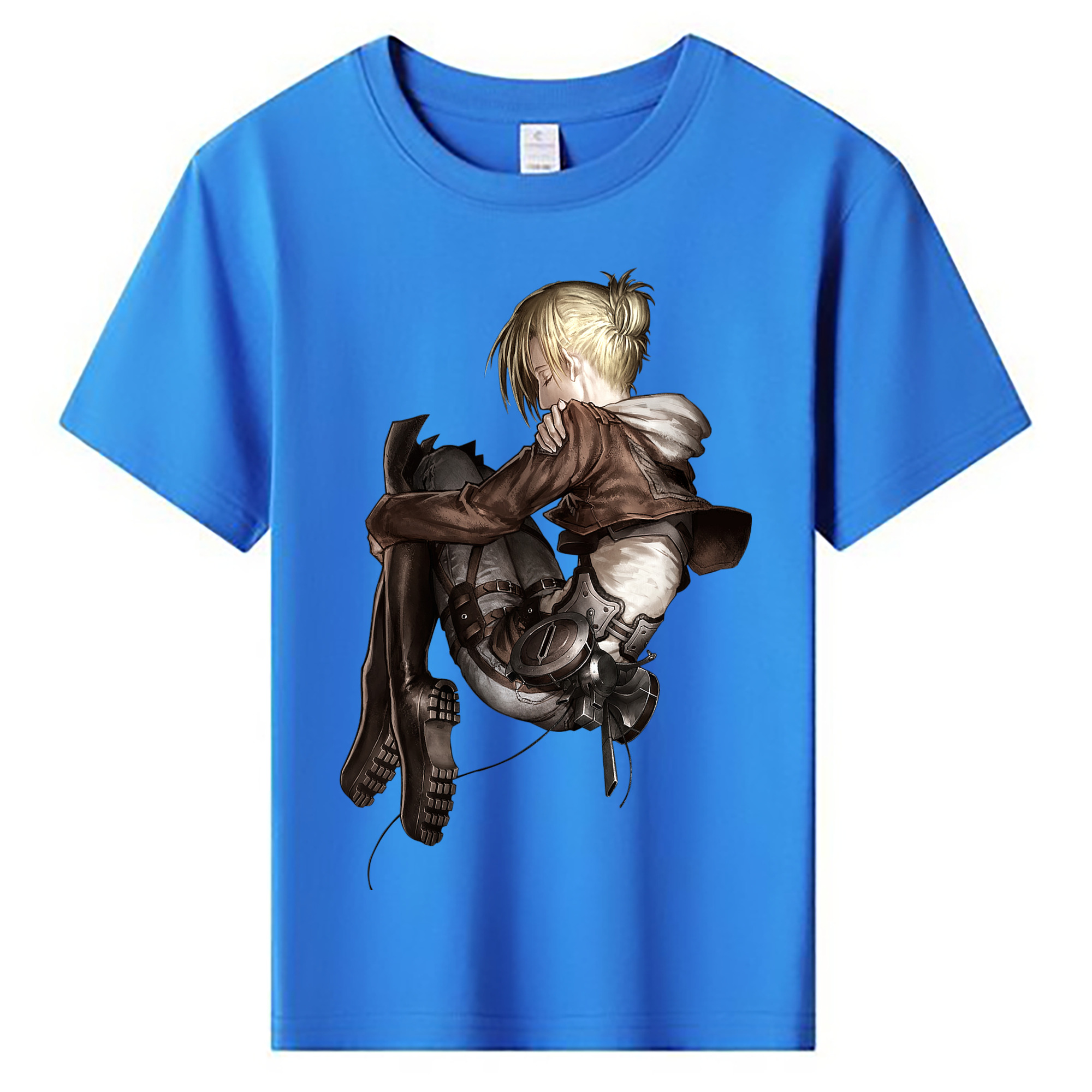 （画像用） 進撃の巨人 アニ・レオンハート Attack on Titan Annie Leonhart 綿100％キッズTシャツ（フロントプリント）